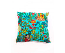 Load image into Gallery viewer, CUSHION COVER MEXICO MUERTES TURQUOISE 45CM