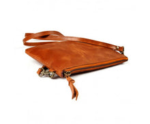 Load image into Gallery viewer, COGNAC LEATHER CROSSBODY BAG