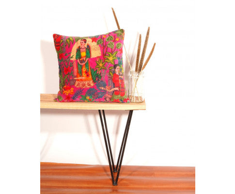 CUSHION COVER MEXICO MUERTES RED 45CM